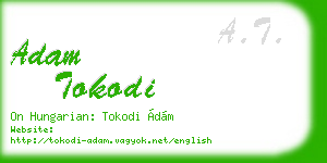 adam tokodi business card