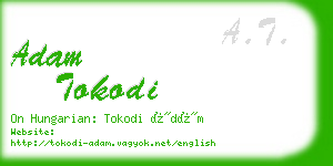 adam tokodi business card